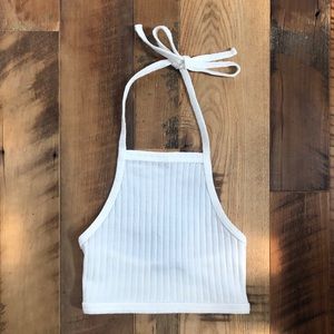 White Halter Crop